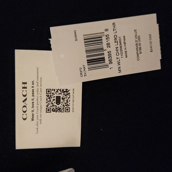 COACH MN WALLET ON A CHAIN- NWT - Picture 4 of 4